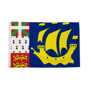Flagmania St Pierre 5ft x 3ft Polyester Flag