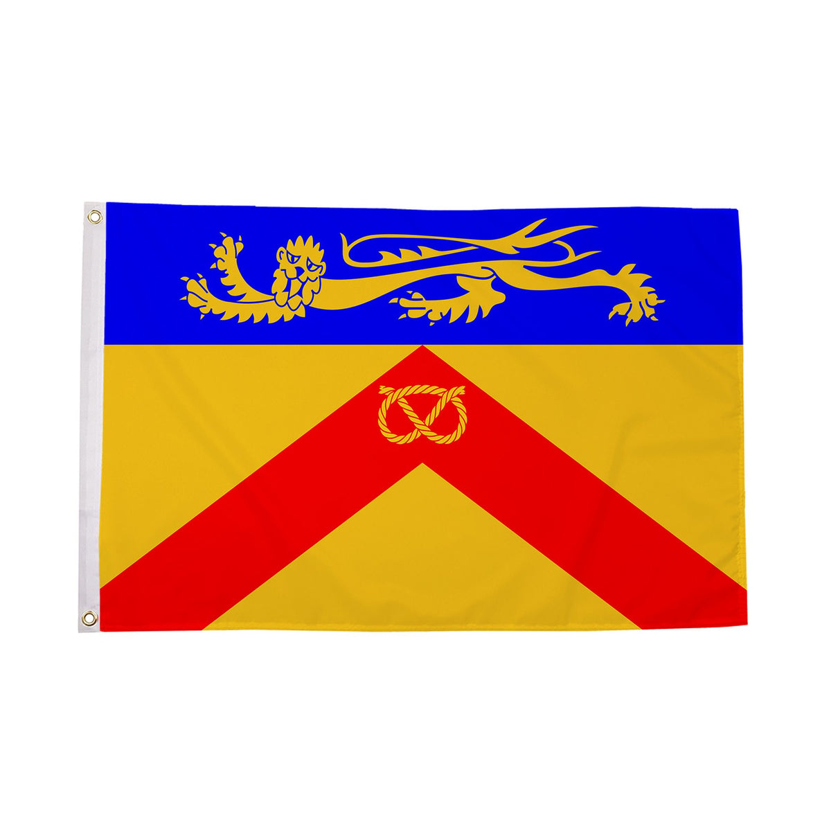 Flagmania Staffordshire Old (With Crest) 5ft x 3ft Polyester Flag