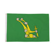 Flagmania Starry Plough Green 8ft x 5ft polyester flag