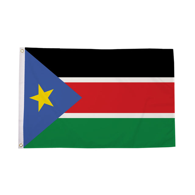 Flagmania Sudan South 8ft x 5ft polyester flag