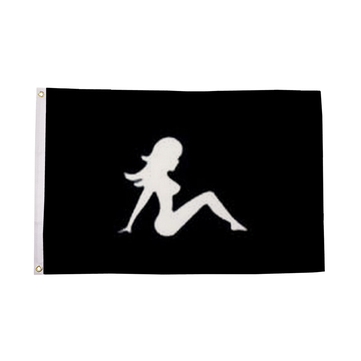 Flagmania Sunset Lady Silhouette 5ft x 3ft Polyester Flag