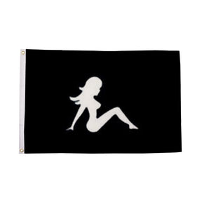Flagmania Sunset Lady Silhouette 5ft x 3ft Polyester Flag