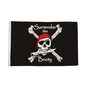 Flagmania Surrender the Booty 5ft x 3ft Polyester Flag