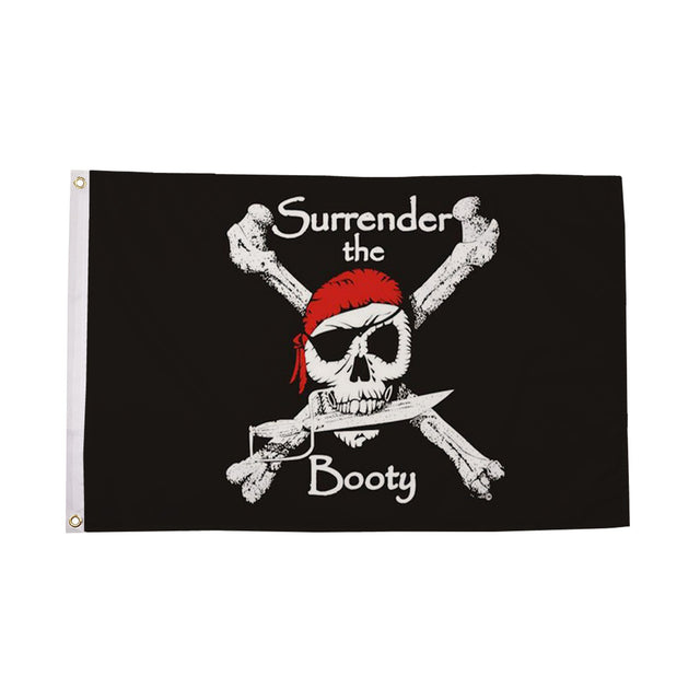 Flagmania Surrender the Booty 5ft x 3ft Polyester Flag