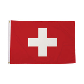 Flagmania Switzerland 5ft x 3ft Polyester Flag