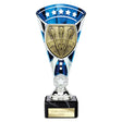 Personalised Cobra Darts Star Cup Award 210mm – Blue and Silver with Free Engraving