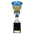 Personalised Cobra Darts Star Cup Award 255mm – Blue and Silver with Free Engraving
