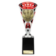 Personalised Cobra Darts Star Cup Award 255mm – Red and Silver with Free Engraving 
