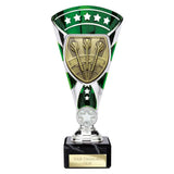 Personalised Cobra Darts Star Cup Award 210mm – Green and Silver with Free Engraving