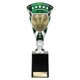 Personalised Cobra Darts Star Cup Award 255mm – Green and Silver with Free Engraving