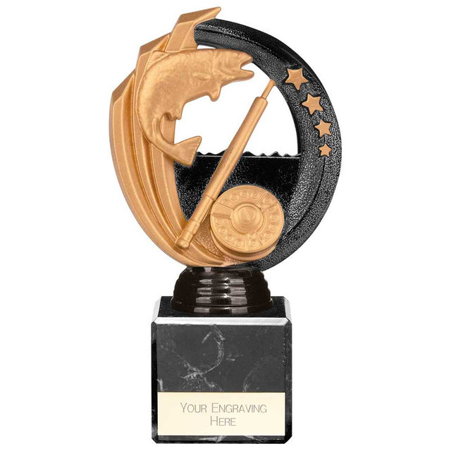 Renegade Legend resin fishing trophy with detailed fish design and free personalised engraving