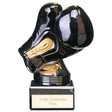 Black Viper Boxing Legend resin boxing trophy with personalised engraved plate and plain front design.