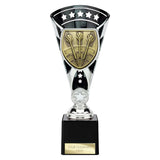 Personalised Cobra Darts Star Cup Award 230mm – Black and Silver with Free Engraving