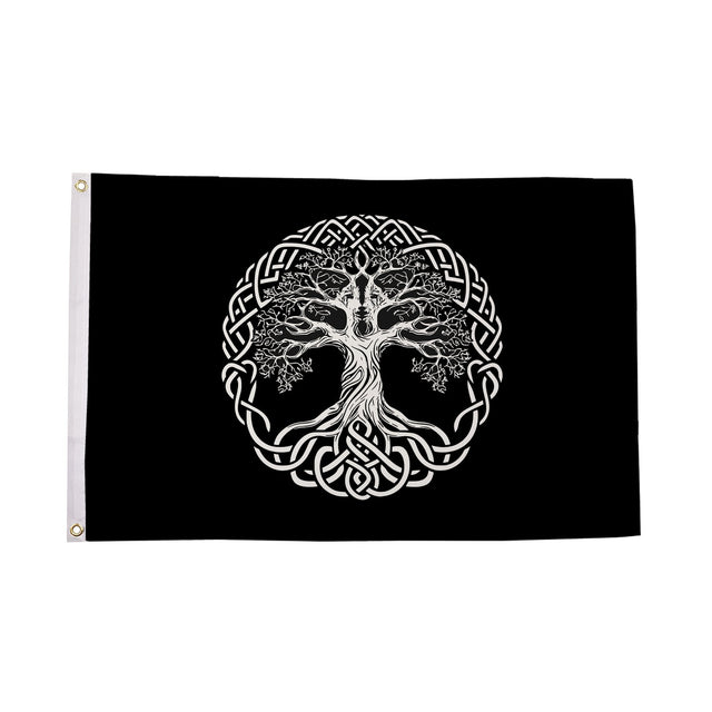 Flagmania The World Tree of Life 5ft x 3ft (150cm x 90cm) Flag 5ft x 3ft Polyester Flag