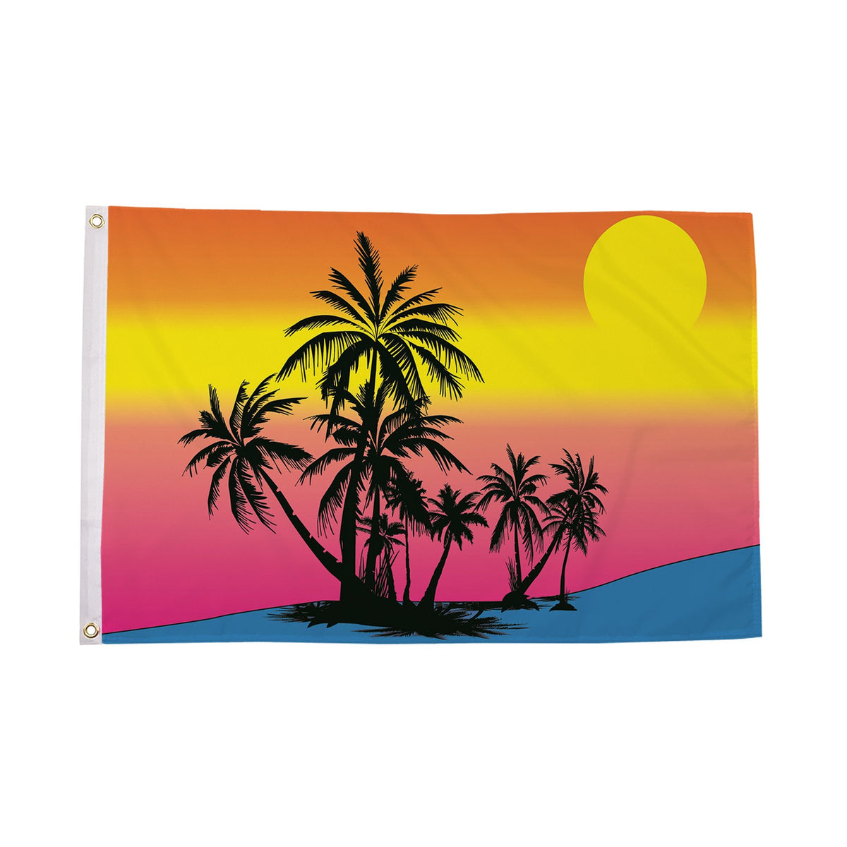 Flagmania Tropical Sunset 5ft x 3ft Polyester Flag