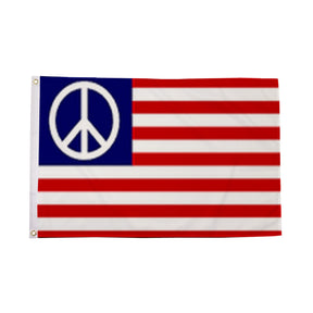 Flagmania USA Peace 5ft x 3ft Polyester Flag