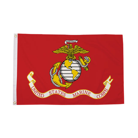 Flagmania US Marine Corps 3ft x 2ft Polyester Flag on white background