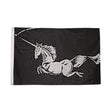 Flagmania Unicorn (Black) 5ft x 3ft Polyester Flag
