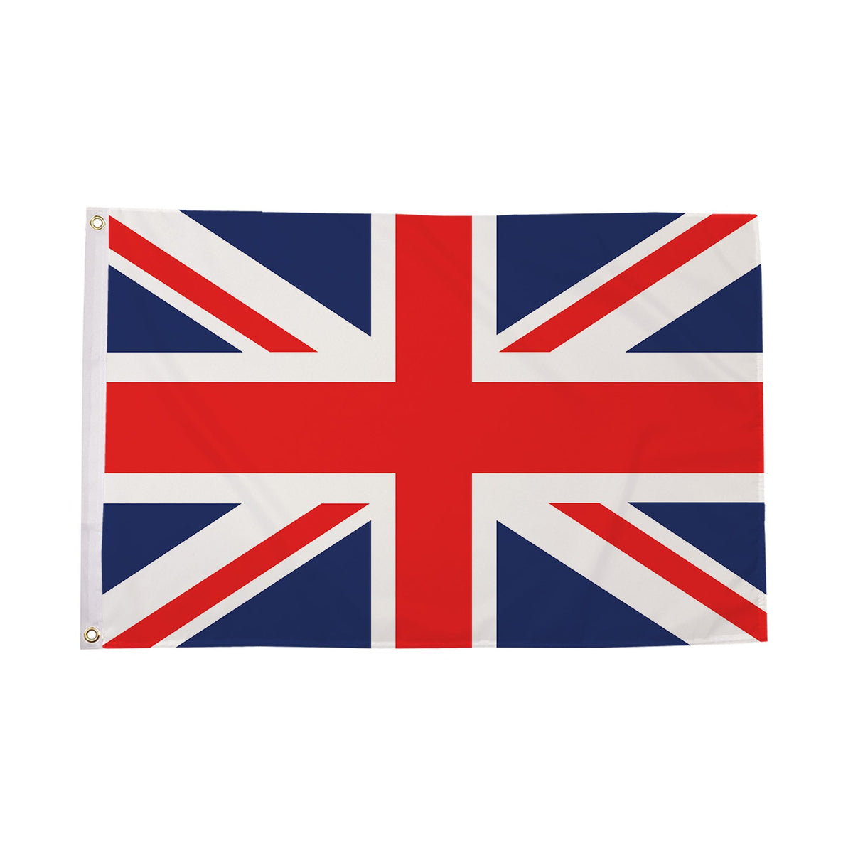 Flagmania Union Jack 3ft x 2ft Polyester Flag on white background