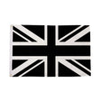 Flagmania Union Jack Black 3ft x 2ft Polyester Flag on white background