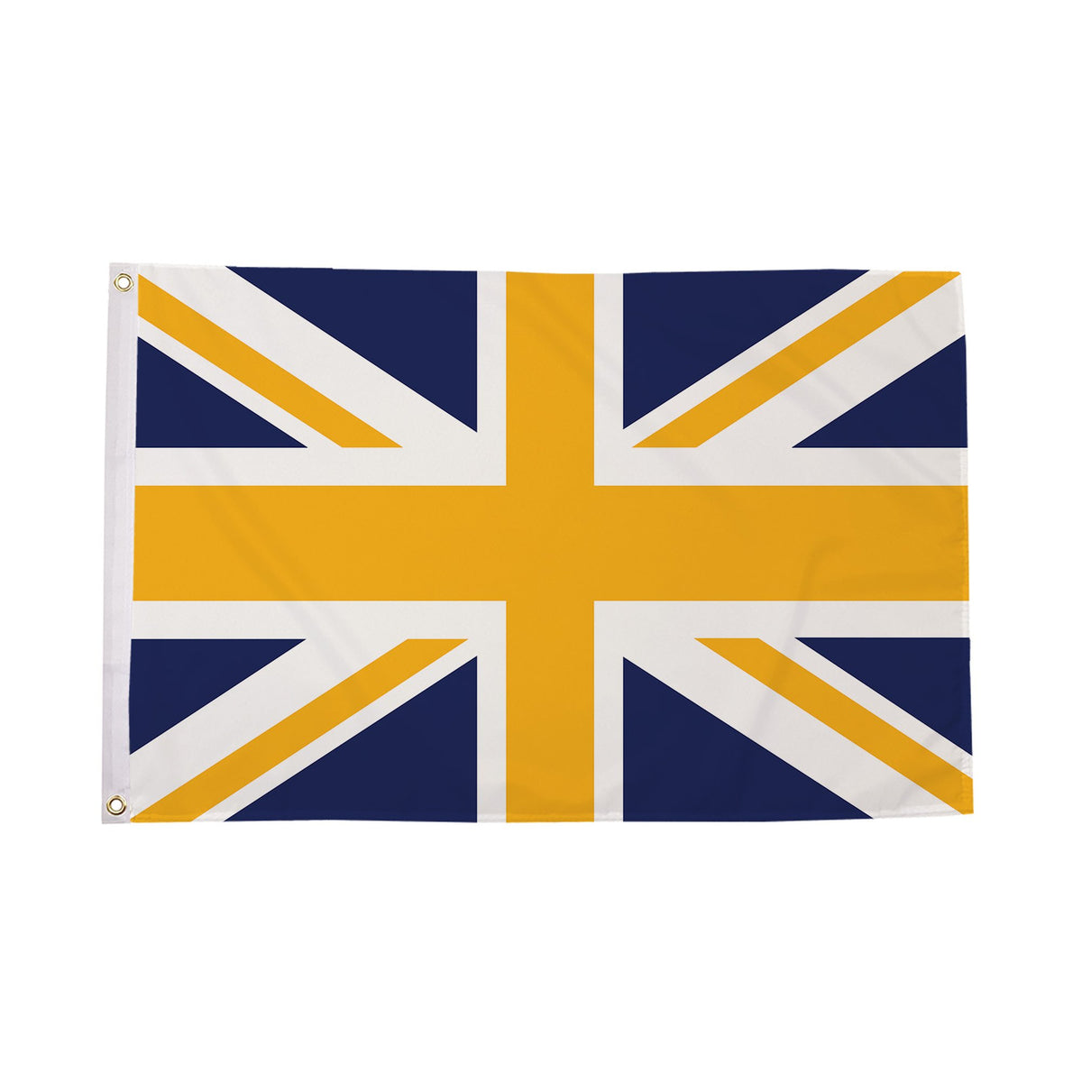 Flagmania Union Jack Blue and Yellow 5ft x 3ft Polyester Flag