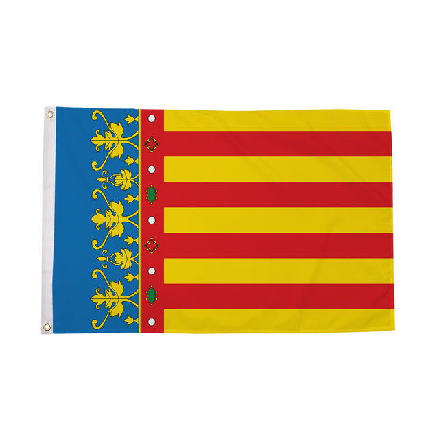 Flagmania Valencia 5ft x 3ft Polyester Flag