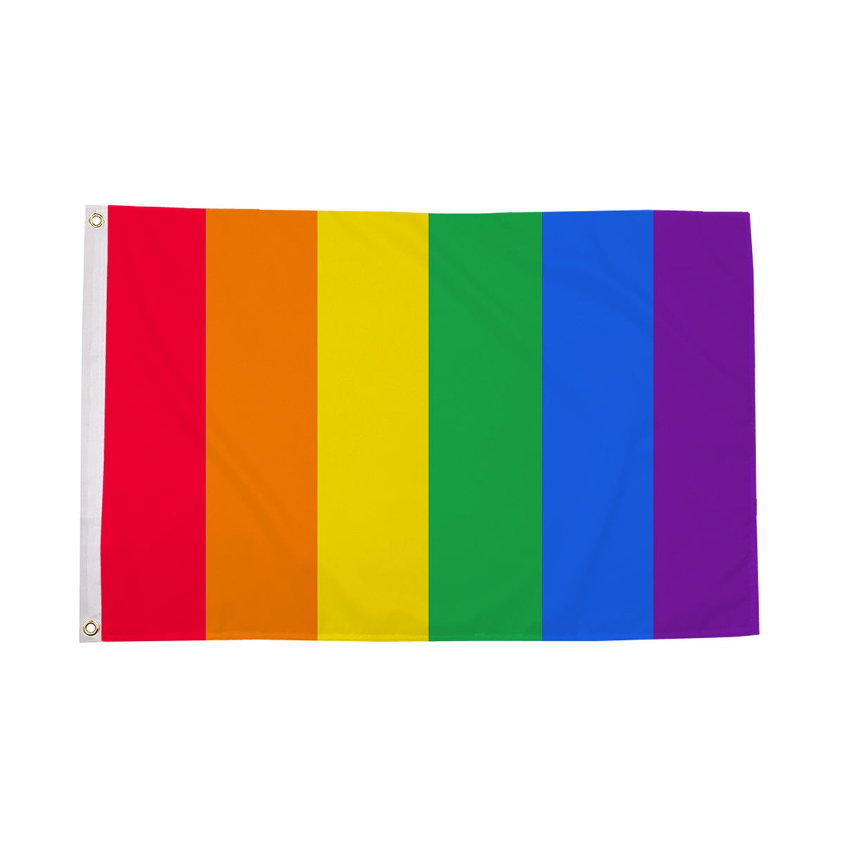 Flagmania Vertical Rainbow 5ft x 3ft Polyester Flag