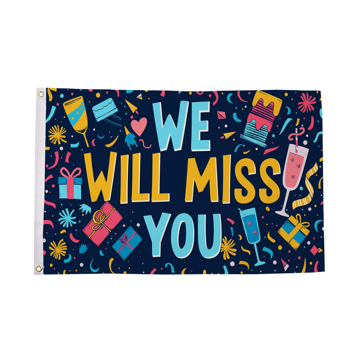 Flagmania We Will Miss You 5ft x 3ft Polyester Flag