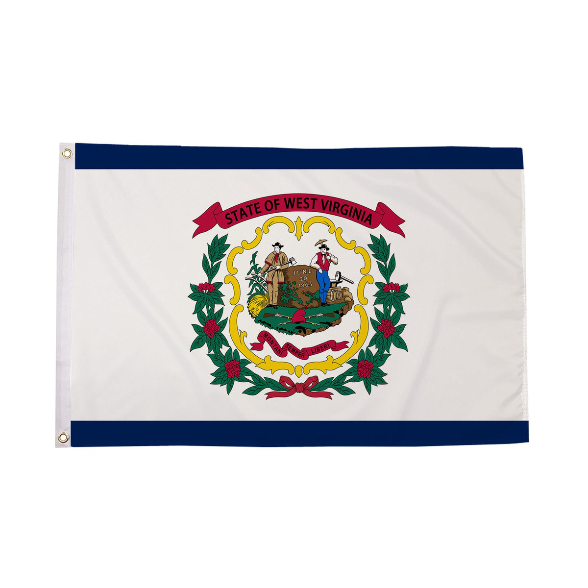 Flagmania West Virginia 5ft x 3ft Polyester Flag