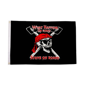 Flagmania What Happens on Board 5ft x 3ft Polyester Flag