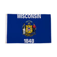 Flagmania Wisconsin 5ft x 3ft Polyester Flag