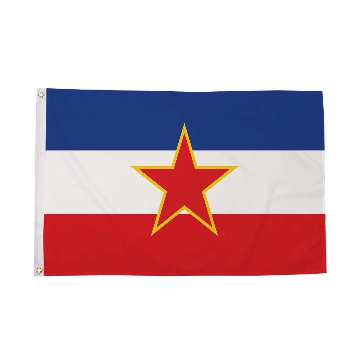 Flagmania Yugoslavia With Star 5ft x 3ft Polyester Flag
