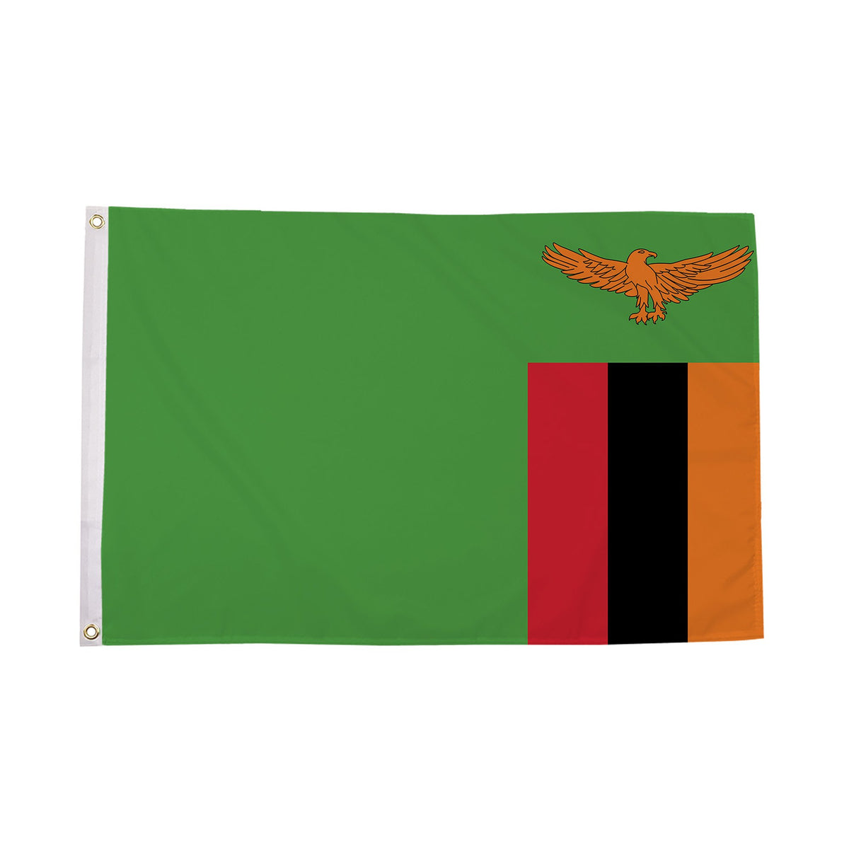 Flagmania Zambia 5ft x 3ft Polyester Flag
