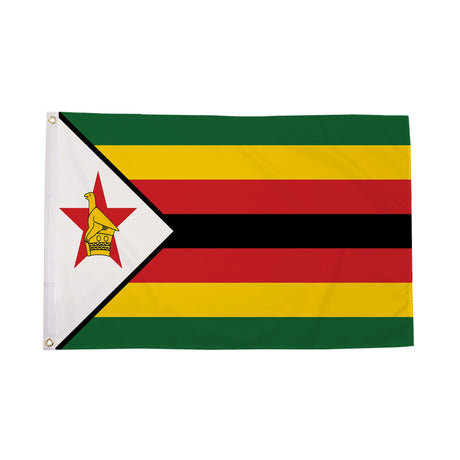 Flagmania Zimbabwe 5ft x 3ft Polyester Flag