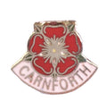 Carnforth Lancashire Red Rose Crest Town/City Quality Enamel Lapel Pin Badge image 0