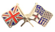 Great Britain & Windermere Flags Friendship Courtesy Enamel Lapel Pin Badge image 0