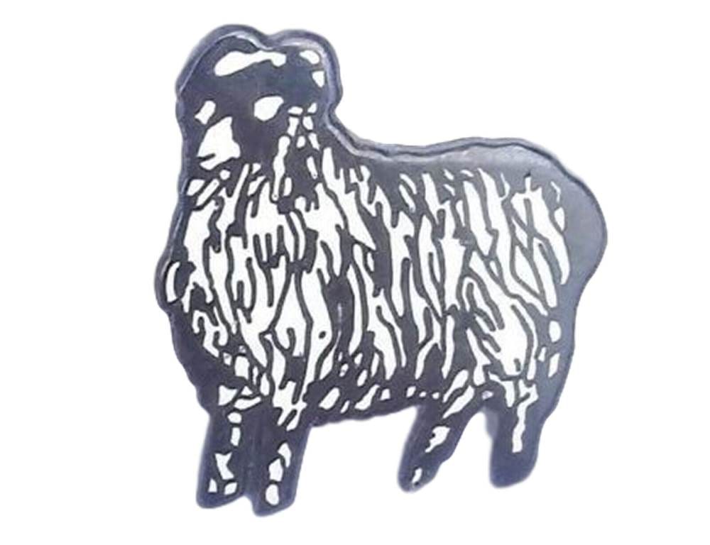 RAM SHEEP EWE DERBY THE RAMS QUALITY HARD ENAMEL LAPEL PIN BADGE image 2