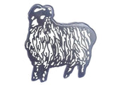 RAM SHEEP EWE DERBY THE RAMS QUALITY HARD ENAMEL LAPEL PIN BADGE image 2