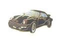 Porsche Black Sports Motor Car Quality Enamel Lapel Pin Badge image 0