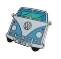 Nostalgic Classsic Camper Van  Blue Enamel LapeL Pin Badge image 0