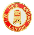I`ve been around London Double Decker Bus Quality enamel lapel pin badge T413 image 0