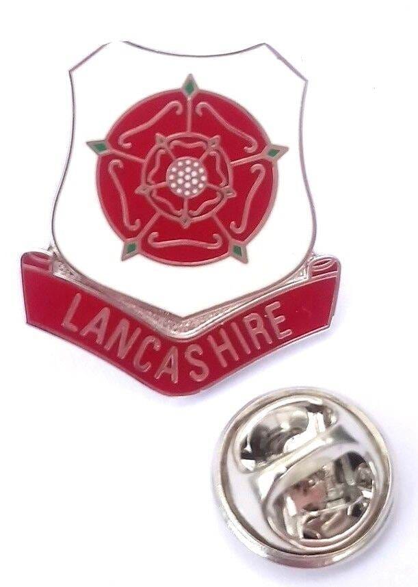 Lancashire Red Rose England Enamel Lapel Pin Badge T626 image 1