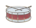 Music Drum Quality Enamel Lapel Pin Badge image 0