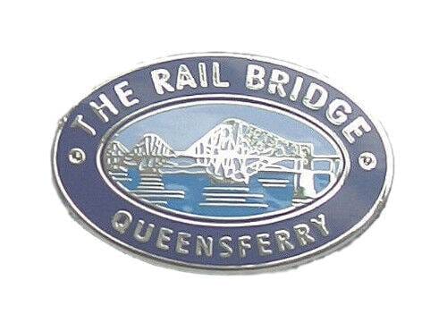 The Rail Bridge Queensferry Quality Enamel Lapel Pin Badge image 0