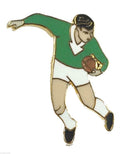 Rugby League - Union - World Six Nations Player Green Kit Enamel Lapel Pin Badge image 0