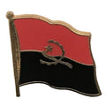 Angola National Flag 3/4 Gold Plated Courtesy Enamel Pin Badge image 0
