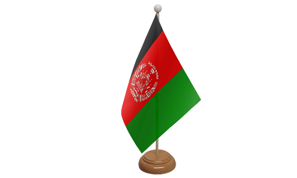 Flagmania Afghanistan New wooden hand flags, 9x6 inch, pack of 12, no bases