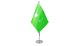 African Union satin table flag 9 x 6 inches with telescopic chrome pole and round base