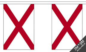 Flagmania Alabama Bunting, 9 metre bunting