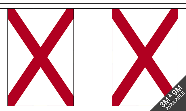 Flagmania Alabama Bunting, 9 metre bunting